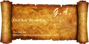 Gurka Aranka névjegykártya